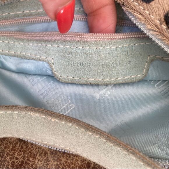 Cecconi Piero leopard print calf hair handbag - Picture 8 of 11